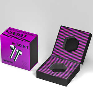 Light Blue Electronic Component Packaging <b>Box</b> With Custom Pattern and Foam Insert for <b>Secure</b> Storage and Brand Promotion - Product Image 4