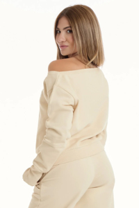 ชุดเซ็ตแทรคสูทผู้หญิงสำหรับฤดูหนาว ผ้าฝ้ายฟลีซ 100% ลวดลายพิมพ์แบบแอซิดวอช สไตล์สตรีทแวร์ เป็นมิตรต่อสิ่งแวดล้อม ดีไซน์ 2 in 1 แบบเสื้อสเวตเชิ้ตทรงหลวม - Product Image 5