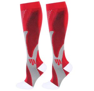 Chaussettes de compression pour hommes, solides, antidérapantes, fines, tricotées, respirantes, pour le sport, été, polyamide - Product Image 6
