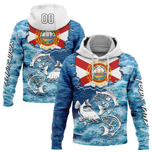 Sweat-shirt de pêche pour homme UPF 50, séchage rapide, impression par sublimation, avec drapeau de la Floride et motif poisson, sweats de pêche pour homme en vente - Product Image 6