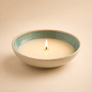 Recipiente de Cerámica Rústico para Velas, Tazón Ancho con Paredes Gruesas, Resistente al Calor, Acabado con Esmalte Liso, para una Sola Vela, Decoración de Lujo Reutilizable - Product Image 4