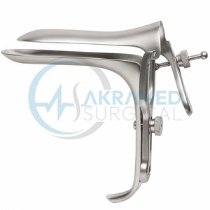 Espéculo vaginal de acero inoxidable al por mayor, con apertura lateral, reutilizable, instrumentos de examen ginecológico y obstétrico para cirugía - Product Image 1