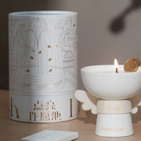 Bougie de luxe boîte de bocal en verre Tube de papier cylindre de bougie Tube de papier kraft pour cylindre de bougies de thé cosmétique