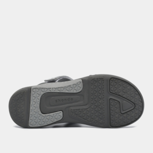 Sandales unisexes en nylon toutes saisons, à brides croisées, gris, bout ouvert, style décontracté, fermeture auto-agrippante - Product Image 3