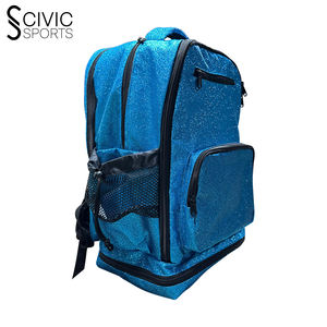 Mochila personalizable Glitter Cheer con cierre de cremallera para niñas y niños Sports Travel Sparkle Pack - Product Image 2