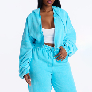Survêtements tendance pour femmes, taille standard, effet délavé à l'acide, qualité supérieure, multicolores, grandes tailles, pour usage extérieur - Product Image 5