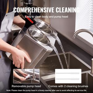 Scaldacaramelle Elettrico Commerciale con Doppia Pompa in Plastica da 2,3x2 Qt e Regolazione della Temperatura - Product Image 6