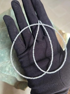 2 MM White Faceted Moissanite Round <b>Beads</b> <b>Loose</b> <b>Beads</b> & Faceted Customized <b>Beads</b> & <b>Other</b> Diamond Jewelry - Product Image 4