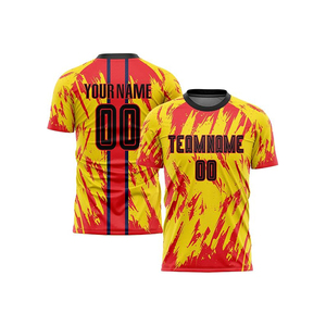 Conjunto de Uniforme de Fútbol Personalizado Sublimado para Hombre, Cuello Redondo/en V, Manga Corta, Secado Rápido, Antibacteriano, Protección UV, Transpirable, Deportivo - Product Image 4