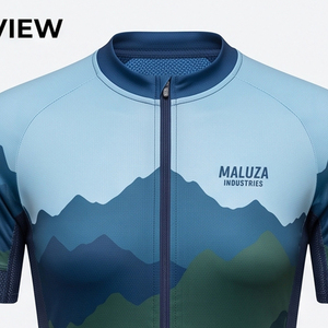 เสื้อจักรยานผู้ชาย MALUZA INDUSTRIES แบบสั่งพิมพ์ลายได้ ระบายอากาศ แห้งเร็ว ป้องกันแบคทีเรีย ผลิตจากโพลีเอสเตอร์ สำหรับปั่นจักรยานบนถนน ขายส่ง - Product Image 3