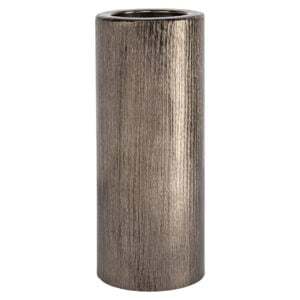 Support de bougie moderne en métal avec base texturée, 35 cm de haut, résistant à la chaleur, décoration d'intérieur - Product Image 3