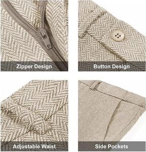 ชุดสูททักซิโด้ธุรกิจแบบ 3 ชิ้น ดีไซน์ล่าสุดปี 2026 กางเกง เสื้อโค้ท เบลเซอร์ ชุดเจ้าบ่าวงานแต่งงาน ชุดสูทผู้ชายแบบกระดุมแถวเดียว ระบายอากาศได้ดี - Product Image 2