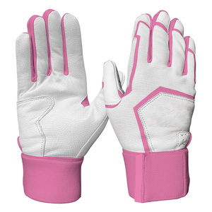 Elegant <b>Fabric</b> Breathable <b>Batting</b> Gloves Comfy Athletic Activewear Genuine Leather Finger Protection <b>Batting</b> Gloves - Product Image 6