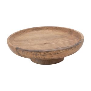 Round Wooden Non-Toxic Eco-Friendly Dishwasher <b>Safe</b> Dessert Serving Stand - Product Image 1