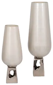 Vase à fleurs en fer doré de qualité supérieure, fabricant de centres de table de mariage de luxe, vase à fleurs moderne et contemporain en métal - Product Image 2