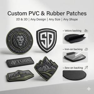 Parches Personalizados Bordados en 3D de PVC y Silicona Resistentes para Equipos de Paintball - Product Image 2