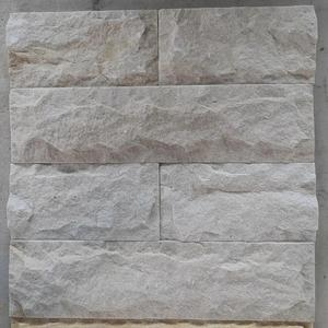 Revêtement mural en pierre de grès mince, surface rustique fendue, beige clair, pierre naturelle, carrelage extérieur, carrelage en grès vieilli - Product Image 5