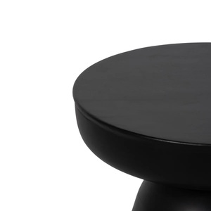 Table d'appoint sculpturale audacieuse avec plateau rond large, base conique solide et design contemporain pour bars - Product Image 3