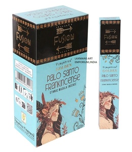 Incienso de Olíbano + Palo Santo Golden Vijayshree, Varillas de Incienso Aromáticas Masala Enrolladas a Mano, Paquete de 15g, Para Todas las Estaciones, Venta al Por Mayor desde India - Product Image 1