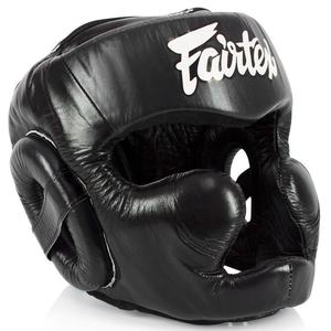 Protector de Cabeza de Boxeo Fairtex Hecho a Medida en Fábrica, Casco de MMA y Muay Thai, 100% Cuero Original, Cierre de Hebilla 7 - Product Image 1