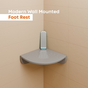 Reposapiés Ajustable para Ducha, Soporte de Pedestal para Baño con Altura Variable para Afeitar Piernas, Lavar Pies y Pedicura - Product Image 2