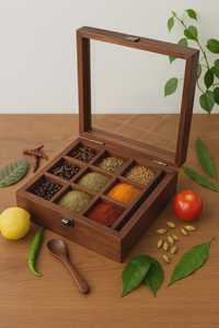 Boîte à épices rotative en bois de qualité alimentaire, écologique et anti-fuite, avec réglage de la grosseur, pour assaisonnements et herbes – Vente en gros usine - Product Image 4