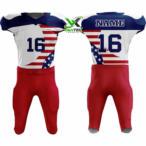 Uniforme de Fútbol Americano Personalizado, Conjunto de Camiseta de Fútbol Americano, Sublimación, Ropa Deportiva de Equipo Personalizada, Fabricante OEM al por Mayor - Product Image 2