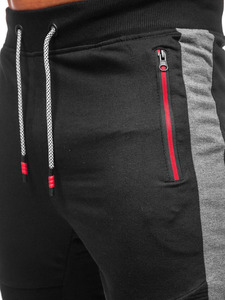 Pantalon de jogging en molleton brossé doux avec taille élastique, cordon de serrage réglable, poches latérales profondes, revers côtelés, durable - Product Image 5