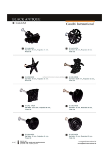 2025 prix usine poignées et boutons de porte de haute qualité bouton de porte de haute qualité noir antique d'Inde - Product Image 5