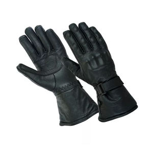 Wholesale Custom Cowhide Leather Motorbike Gloves Full Finger Anti <b>Slip</b> Grip Racing Gloves Outdoor Riding Protection Gear - Product Image 1