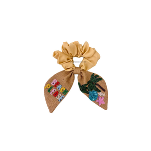 Coleteros de Yute Hechos a Mano para Verano, Nuevo Diseño, Accesorios para el Cabello con Cuentas Bordadas a Mano, Estilo Vacacional - Product Image 1