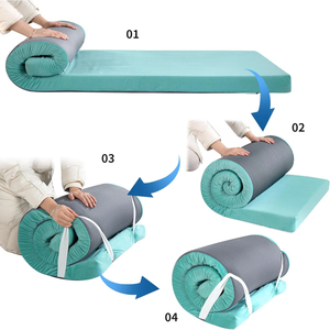 Closed Foaming Air Mattress Type Outdoor style MD04 CAMPING Built-in Inflator Pump TPU Nylon Bag Packaging OEM Brand Name - Product Image 2