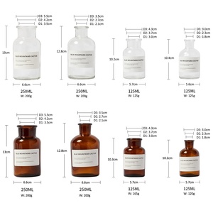 Biểu Tượng Tùy Chỉnh Bao Bì Mũ 125Ml 250Ml Rõ Ràng Rỗng Sang Trọng Hương Thơm Thủy Tinh <span class=keywords><strong>Reed</strong></span> Khuếch Tán Hương Liệu Chai Với Hộp Cho Trang Trí Nội Thất - Product Image 2
