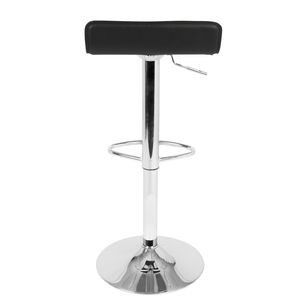 Set di 2 sgabelli da bar Ale Contemporary regolabili in pelle PU nera - Product Image 5