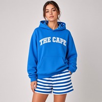 Nouvel ensemble deux pièces pour femmes, sweat-shirt oversize et short au-dessus du genou, décontracté, 100% coton, style coréen tendance