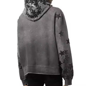 Sweat-shirt à capuche d'hiver avec détails réfléchissants, en molleton de coton léger, coupe classique, streetwear, avec accents de visibilité nocturne - Product Image 5