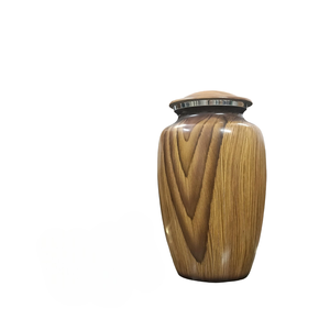 Urne funéraire classique en métal finition marbre noir pour cendres, durable, pour adultes, pour service commémoratif et exposition à domicile - Product Image 5