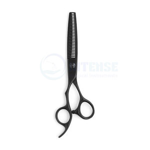 Juego de Tijeras Premium para Zurdos en Negro Mate, Diseño Ergonómico para Corte de Precisión con la Mano Izquierda - Product Image 2