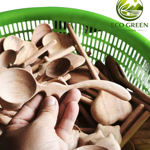 Cuillères en bois à marque privée, faites à la main, en bois naturel, ustensiles de cuisine, emballage personnalisé, fourniture OEM pour les détaillants et les marques mondiales - Product Image 1