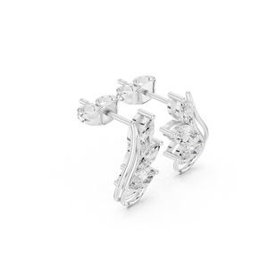 Joyería de compromiso de oro blanco macizo de 14 quilates certificado por GRA para mujeres y niñas, viene con diamantes de corte marquesa cultivados en laboratorio. - Product Image 4
