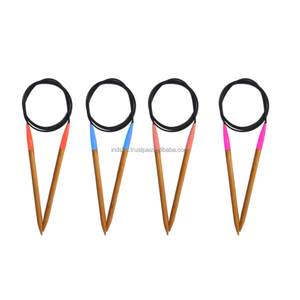 Agujas de tejer de madera con cable, listas para usar, con cable sin memoria. Ideal para marcas privadas y programas de venta minorista internacionales. - Product Image 6