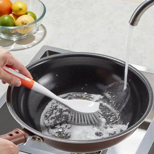 Spazzole curve con setole per la pulizia di pentole, padelle e lavelli - Strumento essenziale da cucina - Product Image 3