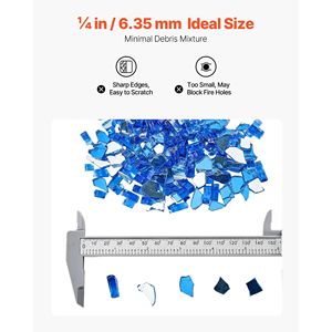 Vetro per Focolare ad Alta Temperatura 10LBS/4.5KG, Riflettente da 1/4 di Pollice, Senza Fumo, per Caminetti e Accessori - Product Image 5