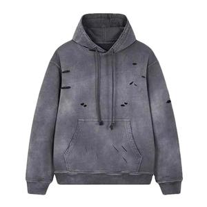 Sweats à capuche délavés à l'acide pour hommes, faible MOQ, en matière de qualité supérieure, service OEM ODM, sweats à capuche personnalisés délavés à l'acide - Product Image 1