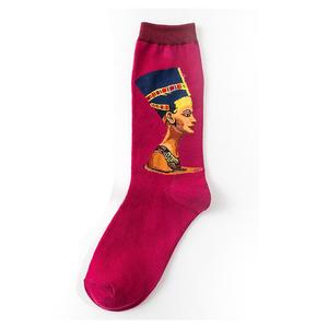 Women’s Patterned Crew <b>Socks</b> Soft Comfortable Cotton Fashionable Everyday Wear Perfect for Office School or Casual Outfits - Product Image 5