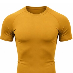เสื้อยืดออกกำลังกายผู้ชาย ผ้าฝ้าย 100% แห้งเร็ว ยืดหยุ่น ระบายอากาศ เป็นมิตรกับสิ่งแวดล้อม เหมาะสำหรับฟิตเนส ออกกำลังกาย เล่นกีฬา รับผลิตตามแบบ - Product Image 5
