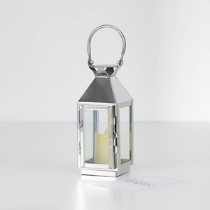 Classy Design Metal And Clear Glass Candle <b>Lanterns</b> Sliver Finished for Home & Wedding Decorative Hanging <b>Lanterns</b> - Product Image 2