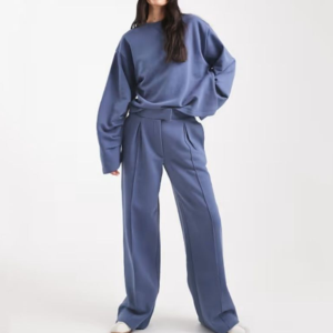 Pantalon palazzo ample pour femme, taille haute, coupe fluide, décontracté, pour tous les jours - Product Image 1