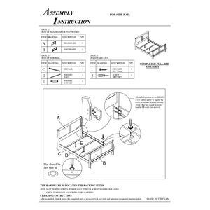 Letto a slitta matrimoniale in legno massello bianco Luigi Filippo, elegante set di mobili per camera da letto - Product Image 5