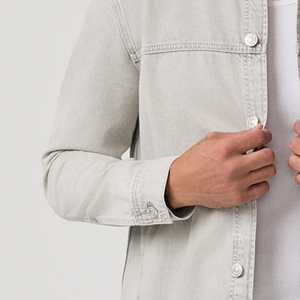 Factory Rate Design Plain Soft And Comfortable Material With Long Sleeve T Shirt With Turn <b>Down</b> Collar Trendy Design OEM Service - Product Image 3